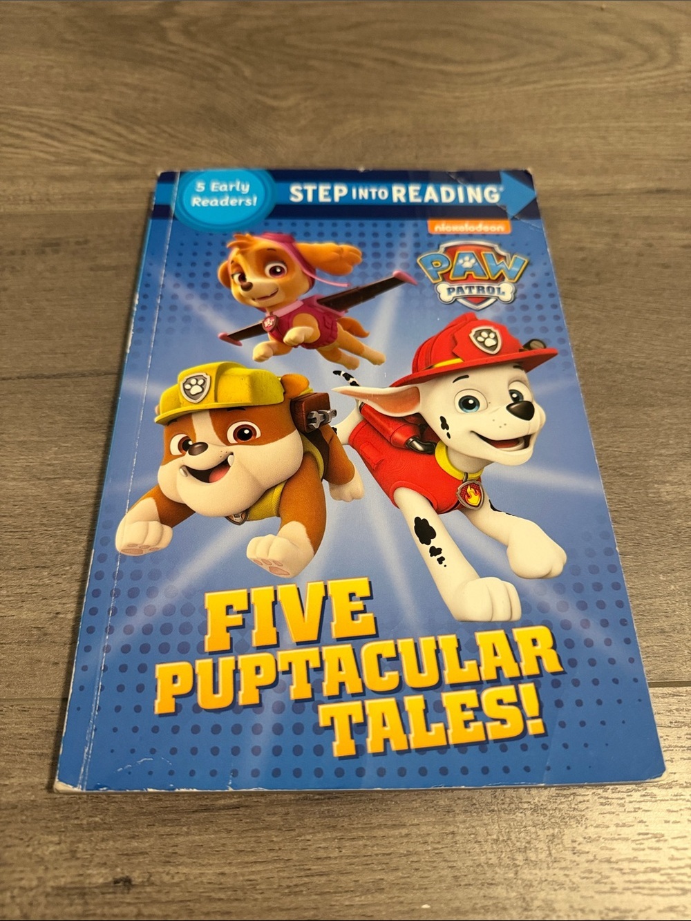 Paw Patrol Five Puptacular Tales! Book - Blue, Yellow, Red